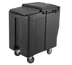 Thumbnail image #1 for Cambro SlidingLid Tall Mobile Ice Caddy, 125 lb. Capacity, Granite Gray