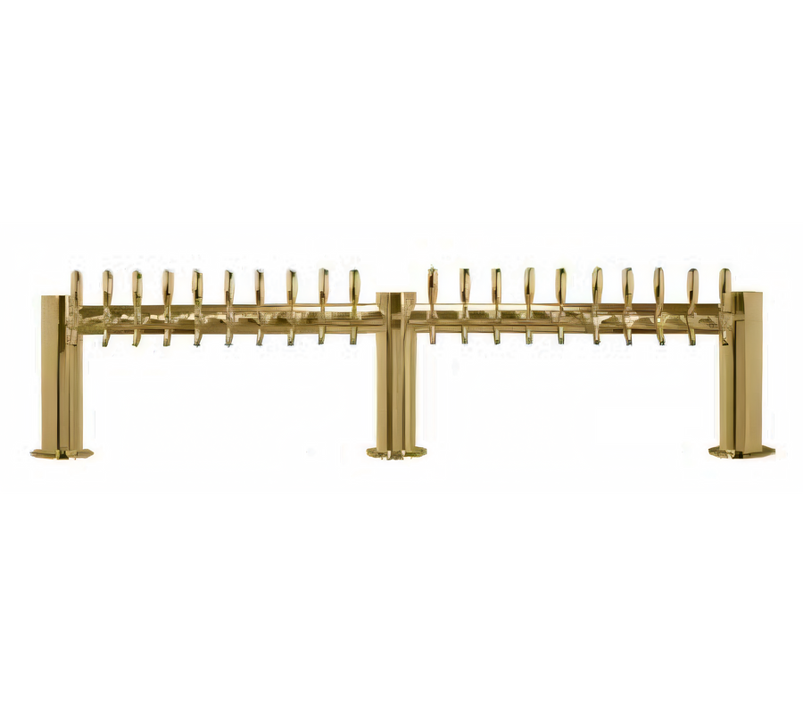 Product image #1 for Metropolis M 72-Inch Countertop 20-Faucet Glycol-Cooled Draft Beer Tower, PVD Brass Finish