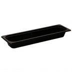 Thumbnail image #2 for Cambro H-Pan™ 22LPHP110 High Heat Plastic Half Size Long Food Pan, 2-1/2 Inch Deep, Non-Stick, Black Case of 6