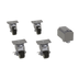 Thumbnail image #1 for Glastender 4-1/8 Inch Caster Set for Side-Serviced Coolers and Frosters