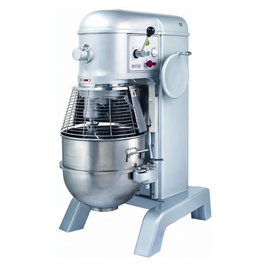Product image #1 for BakeMax 60 Qt Heavy Duty Floor Model Planetary Mixer, Belt-Driven, 3-Speed, 2 HP