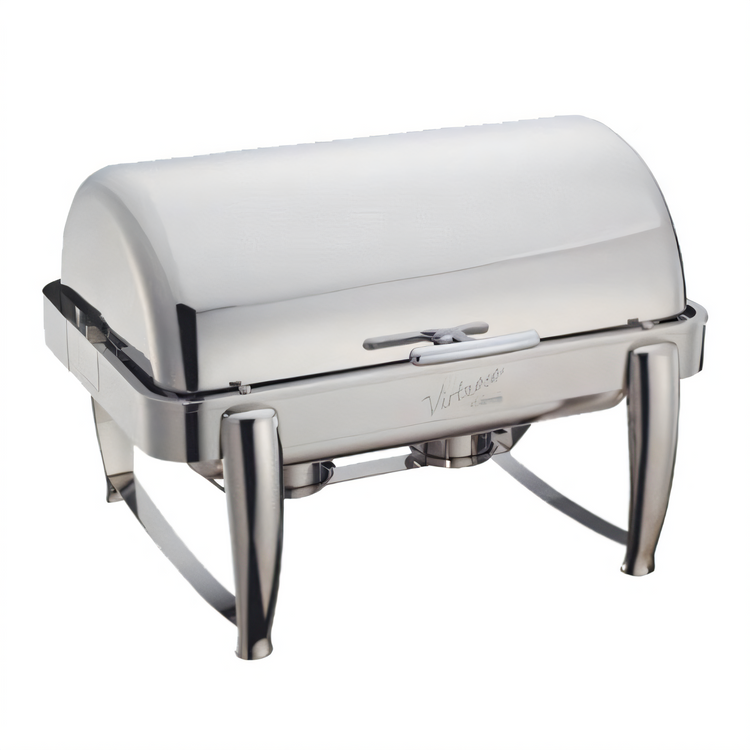 Product image #1 for Winco Virtuoso 8 Qt Full-Size Rectangular Roll Top Stackable Chafer