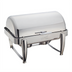 Thumbnail image #1 for Winco Virtuoso 8 Qt Full-Size Rectangular Roll Top Stackable Chafer