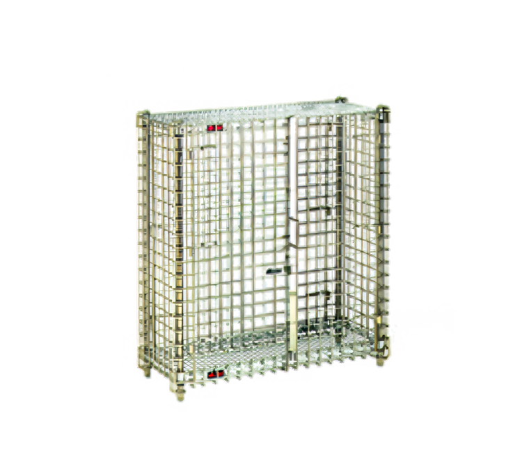 Product image #1 for Eagle QuadTruss Mini Stationary Security Cage with Double Locking Doors, Chrome-Plated, 38 x 16 x 40 Inches