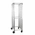 Thumbnail image #1 for Omcan USA Full-Size Mobile Aluminum Pan Rack with Curved Top, 20-Pan Capacity