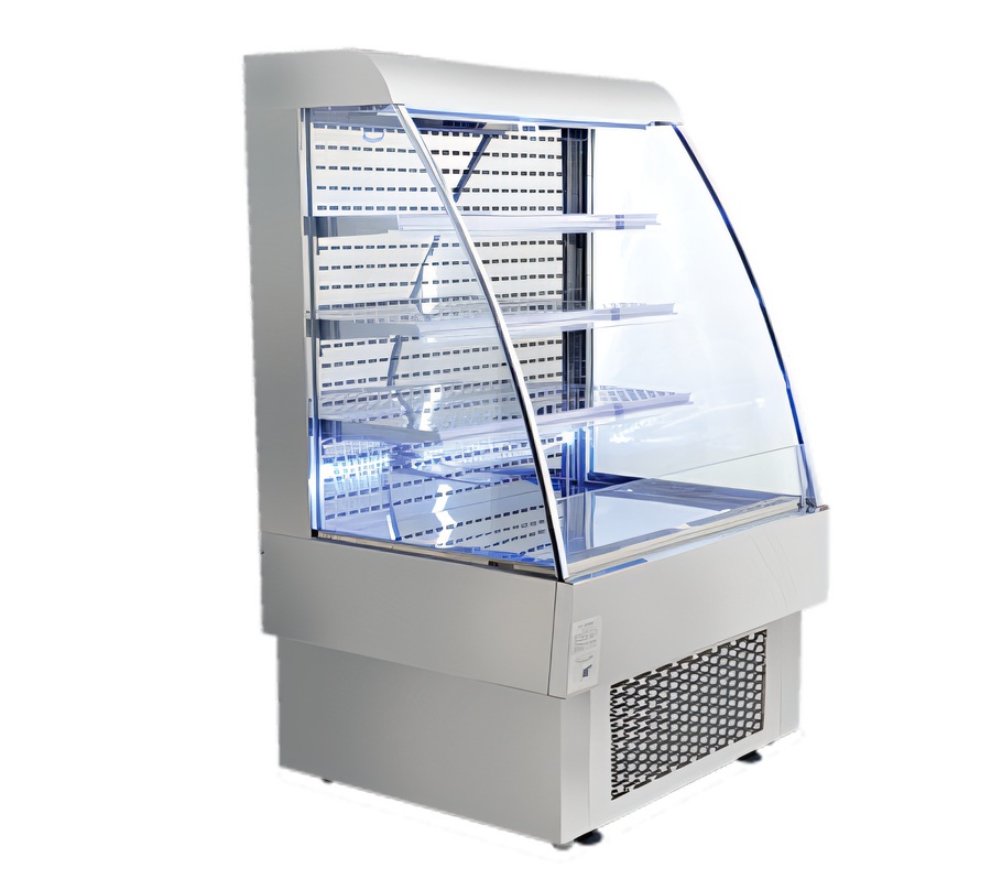 Product image #1 for Omcan Grab-and-Go Refrigerated Open-Air Cooler Vertical Floor Display Case, 39-3/8-Inch Wide, 13.42 Cu. Ft.