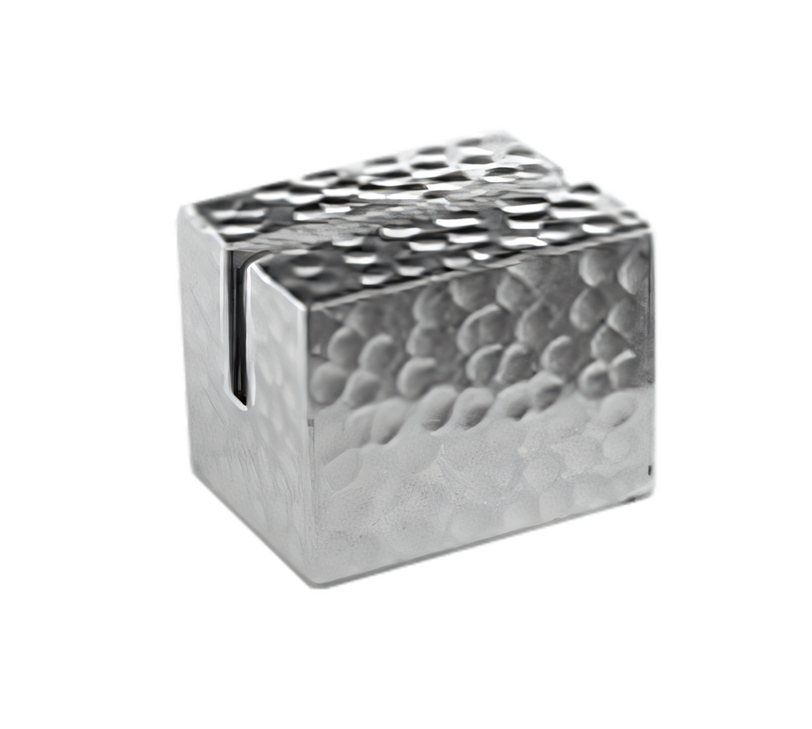 Product image #1 for American Metalcraft Hammered Aluminum Rectangular Menu Card Holder, 1-1/4 x 1 x 1 Inch
