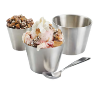 American Metalcraft 7 oz. Double Wall Stainless Steel Sauce Cup, Satin Finish