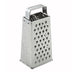 Thumbnail image #1 for Tapered Stainless Steel Grater with Handle, 4 x 3 x 9 Inch