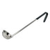 Thumbnail image #1 for Winco Prime 2 oz One-Piece Black Handle Stainless Steel Portion Control Ladle