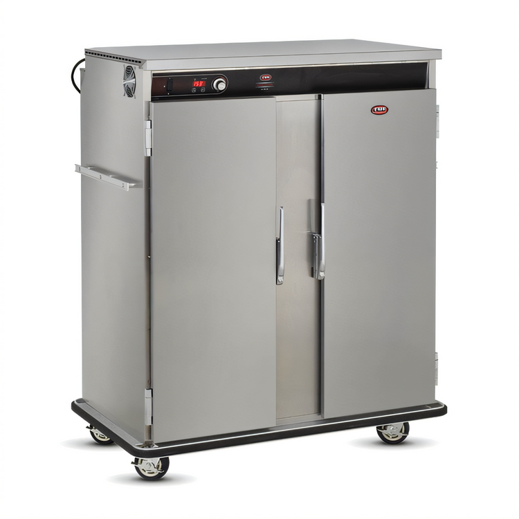 Product image #1 for FWE BT-120 BT-Series Heated Banquet Cart Holding Cabinet, Double Doors, 120 Covered Plates