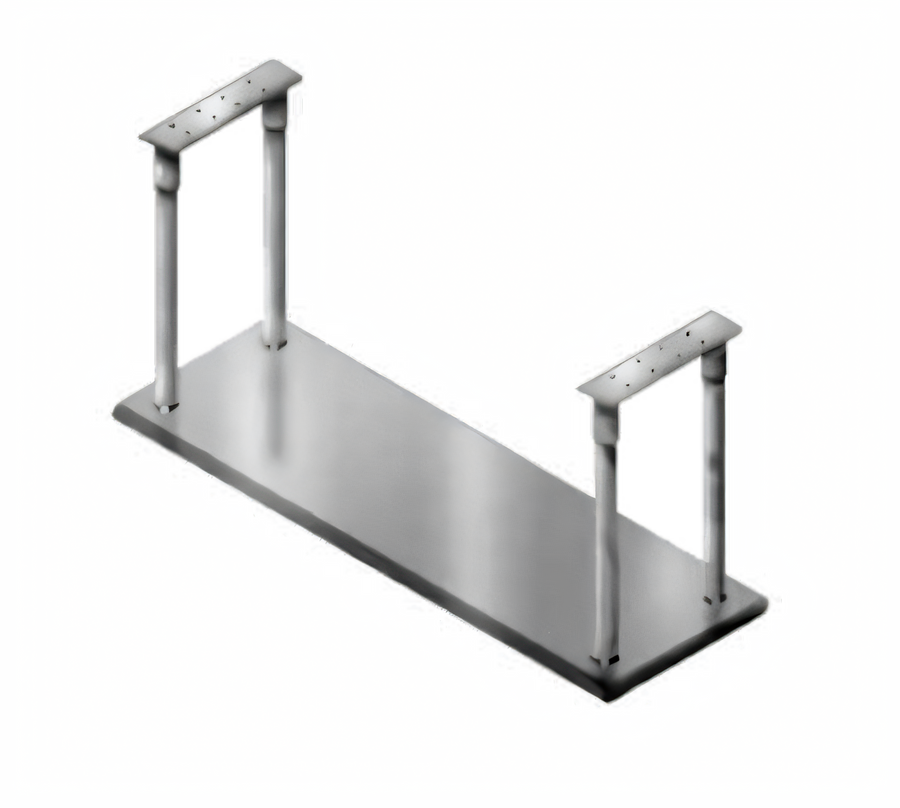 Product image #1 for Advance Tabco Ceiling-Mounted Single-Deck Stainless Steel Shelf, 84 x 18 Inches, 1-5/8-Inch Posts