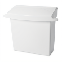 Rubbermaid Commercial Flip-Top Wall-Mount Sanitary Napkin Receptacle, White