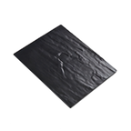 Thumbnail image #1 for American Metalcraft Endurance FSLT10 Rectangular Gray Break-Resistant Melamine Faux Slate Platter, 10 x 8-1/4 Inches Case of 24