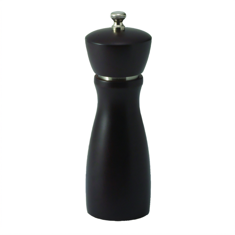Product image #1 for Winco Maestro Modern 6-Inch Beechwood Pepper Mill with Carbon Steel Grinder