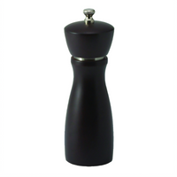 Winco Maestro Modern 6-Inch Beechwood Pepper Mill with Carbon Steel Grinder