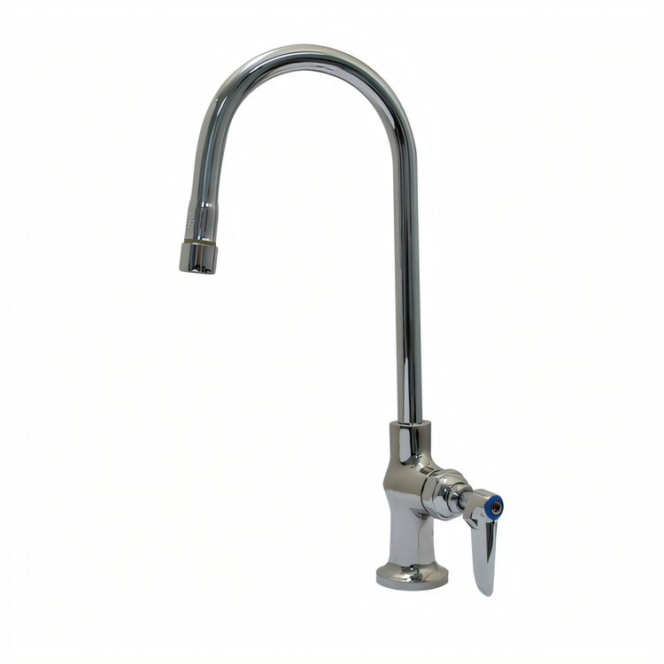 Product image #1 for Advance Tabco K-48 Single Deck-Mounted Gooseneck Faucet with 8-1/2 Inch Spout, Lead Free