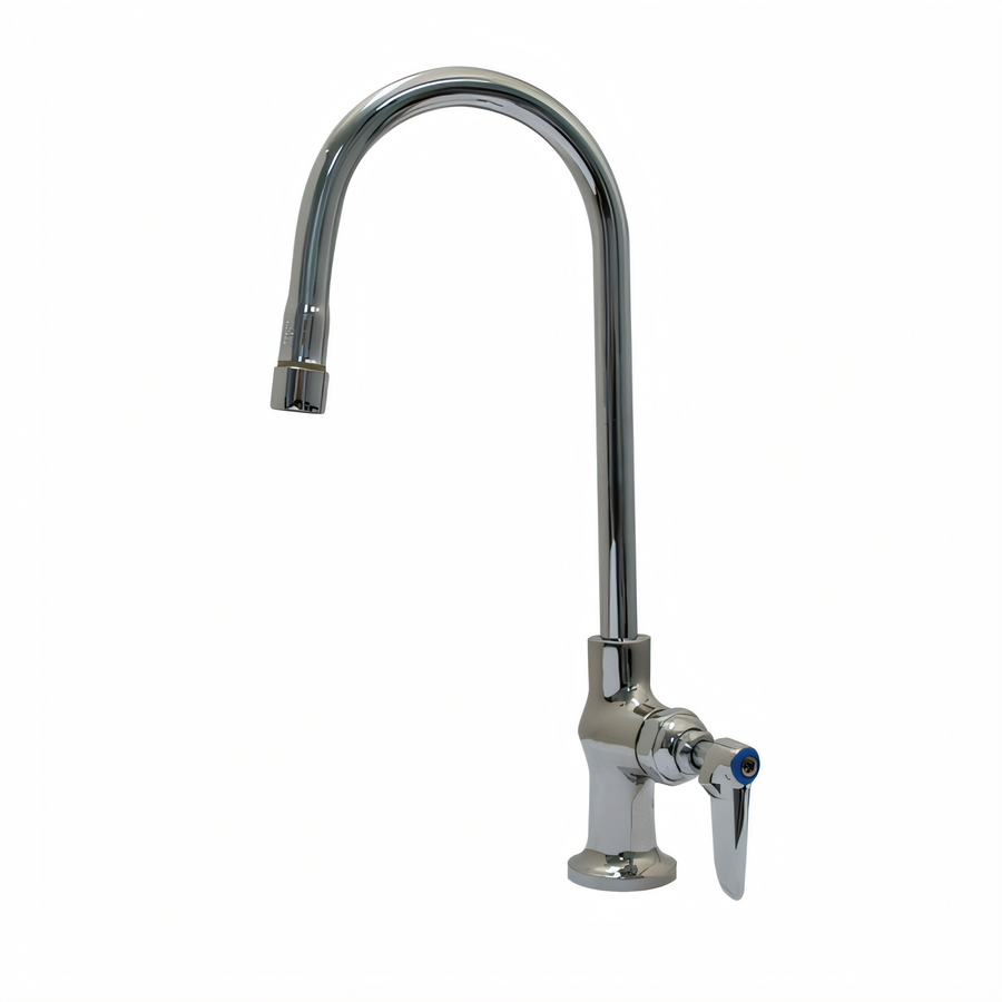 Product image #1 for Advance Tabco K-48 Single Deck-Mounted Gooseneck Faucet with 8-1/2 Inch Spout, Lead Free