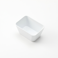 American Metalcraft 16 oz Rectangular White ABS Plastic Bowl