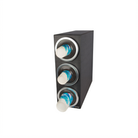 EZ-Fit 3-Section Beverage Dispenser Cabinet with Cup Dispensers
