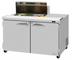 Thumbnail image #1 for Turbo Air PRO Series 48-1/4 Inch Two-Section Sandwich/Salad Prep Table Work Station, 15 Cu. Ft., 8-Pan, Rear-Mounted Self-Contained Compressor