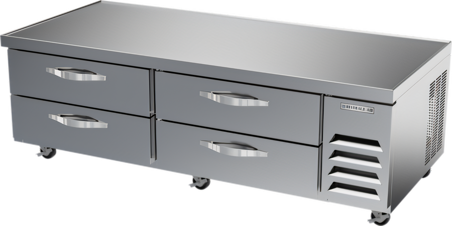 Product image #1 for Beverage-Air 72-Inch Two-Section Worktop Cook Stand Freezer with 4 Drawers