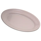 Thumbnail image #1 for CFS Brands Dallas Ware® 4356342 9-1/4 x 6-1/4 Inch Oval Melamine Platter, Bone, Reinforced Rim and Foot Case of 24