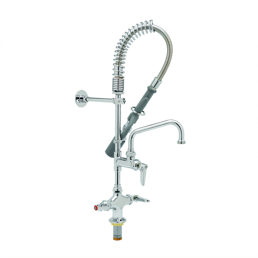 Product image #1 for T&S Brass Mini Pre-Rinse Deck Faucet with 8-Inch Add-On Faucet