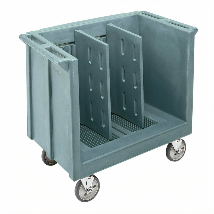 Product image #1 for Cambro Adjustable Tray and Dish Cart, Slate Blue, 500 lb. Capacity