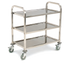 Thumbnail image #1 for Carlisle 3-Shelf Stainless Steel Utility Cart, 400 lb Capacity, Knock-Down