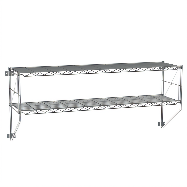 Product image #1 for Metro Erecta Regular Chrome Wire Wall Shelf Kit, 50-1/4 W x 13 D x 21 H