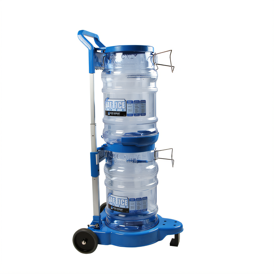 Product image #1 for Saf-T-Ice Open Frame Ice Tote Transport Cart for Two 6-Gallon Totes