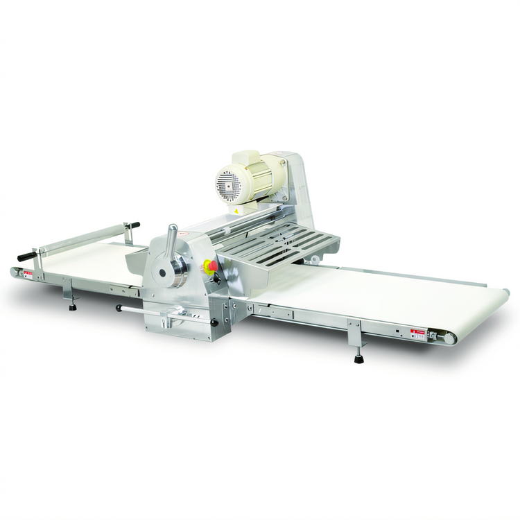 Product image #1 for Omcan Stainless Steel Countertop Reversible Dough Sheeter with 20.5-Inch Steel Rollers, 220V, 1-Phase