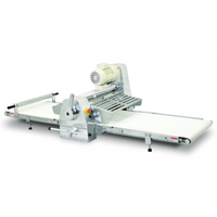 Omcan Stainless Steel Countertop Reversible Dough Sheeter with 20.5-Inch Steel Rollers, 220V, 1-Phase