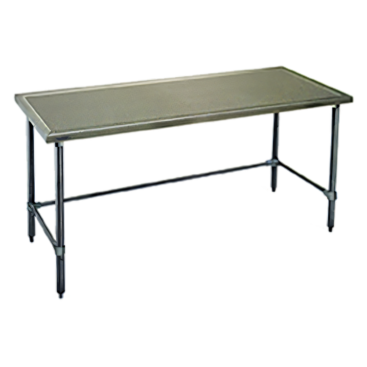 Product image #1 for Spec-Master Marine Series 30 x 30 Inch Square Stainless Steel Work Table with Open Galvanized Base