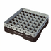 Thumbnail image #2 for Cambro Camrack Full Size 49-Compartment Glass Rack with Soft Gray Extender, Brown