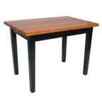 Thumbnail image #1 for John Boos Rouge et Noir RN-C6030 60-Inch x 30-Inch x 35-Inch Commercial Island Work Table with 1-1/2-Inch Edge Grain American Cherry Top, Black Base