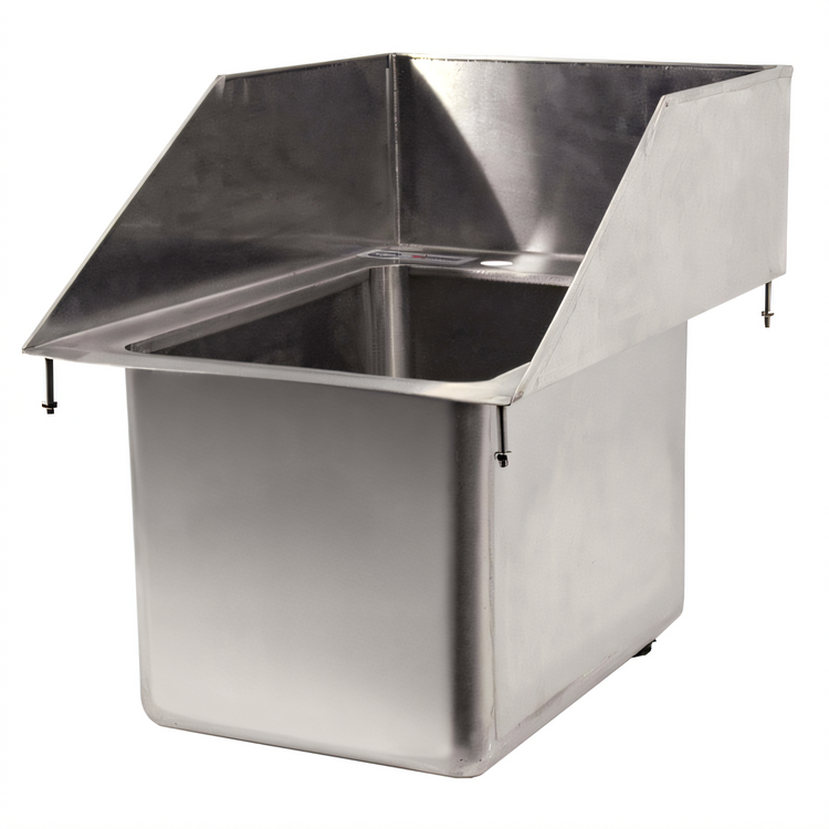 Product image #1 for Omcan USA Single-Compartment Drop-In Stainless Steel Sink, 10 x 14 x 10-Inch Bowl, 6-Inch Splash