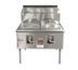 Thumbnail image #1 for Town Equipment CF-2 Gas Cheung Fun Noodle Range, 2-Section, Stainless Steel Deck, Open Base