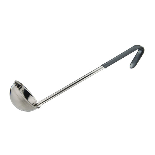 Product image #1 for Winco Prime 4 oz. Gray Color-Coded One-Piece Stainless Steel Ladle