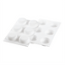 Thumbnail image #1 for Silikomart Curve Flex Series Universo Round Silicone Baking Mold with Cutter, 6 x 3.04 oz Sections