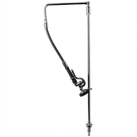 T&S Brass Single-Hole Deck-Mount Pre-Rinse Unit with Remote Control Valve and Flexible Stainless Steel Hose