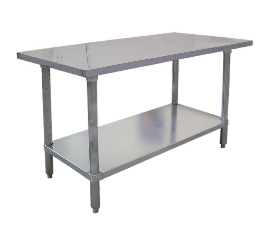 Product image #1 for Omcan USA 96-Inch x 30-Inch x 34-Inch Stainless Steel Work Table with Undershelf
