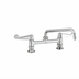 Thumbnail image #1 for T&S Brass 8-Inch Center Deck Mount Manual Equip Faucet with 10-Inch Swing Nozzle and Wrist Handles