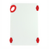 Thumbnail image #1 for Winco STATIKBoard 12 x 18 x 1/2 Inch Red Rectangular Co-Polymer Cutting Board with Rubber Grip Hook