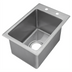 Thumbnail image #1 for Klinger's Trading Heavy-Duty Drop-In Stainless Steel Sink, 1 Compartment, 10 x 14 x 10 Bowl