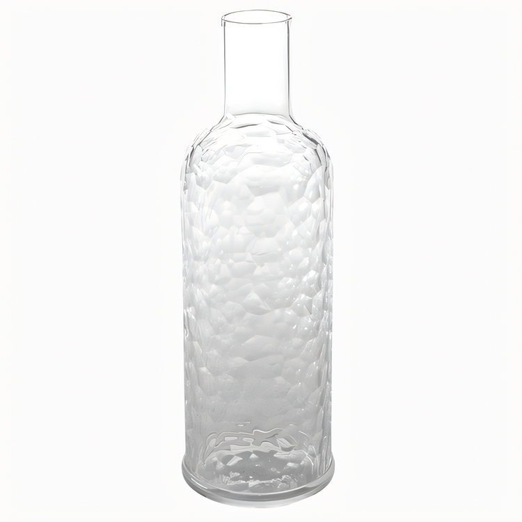 Product image #1 for 34 oz Clear Pebbled Plastic Serving Bottle with Cap