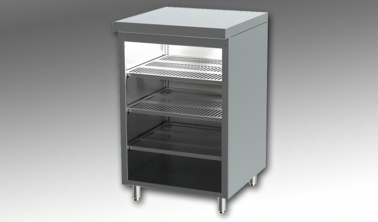 Product image #1 for Perlick Top Shelf 24-Inch Back Bar Glass Storage Cabinet with 3 Adjustable Sound-Deadened Shelves