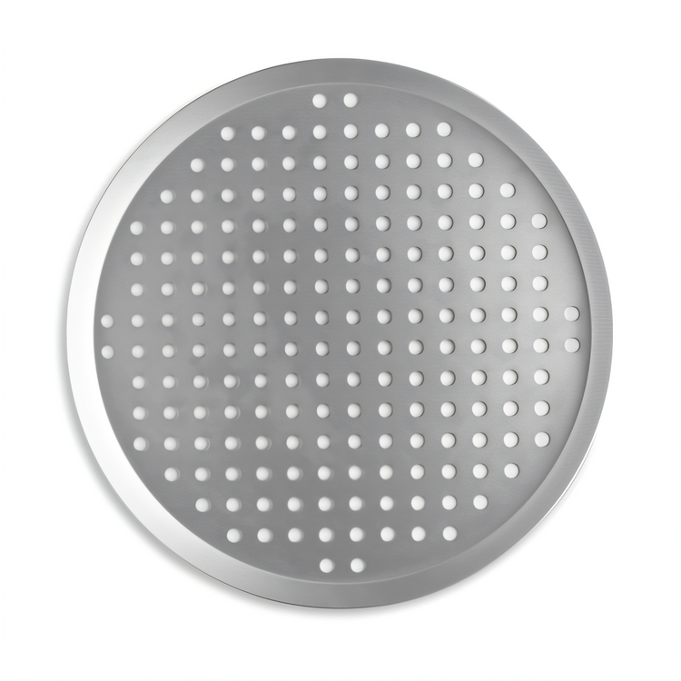 Product image #2 for Vollrath 14-Inch Round Perforated Press Cut Tapered/Nesting Aluminum Pizza Pan