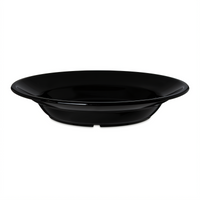 Carlisle 12 oz Black Polycarbonate Soup Bowl, 9-Inch Diameter